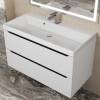 Тумба под раковину Uperwood Tanos 2930205143 подвесная, белая, графит, 90 см фото 6