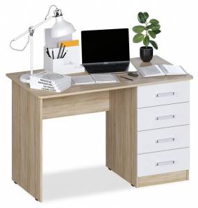 Стол письменный МФ Jazz СП 4СБ СП-4СБ Дуб сонома Белый