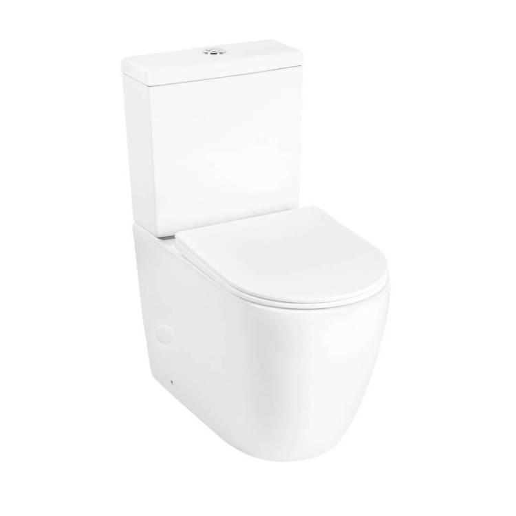 Унитаз-компакт Royce Pro RCT-130516WH безободковый, сиденье микролифт, белый