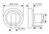 Завертка сантехническая Morelli MH-CYL COF кофе, с цилиндром фото 2