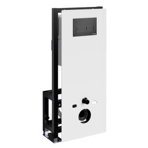 Система инсталляции для унитазов Wasserkraft Glan 66TLT.010.ME.WH.MB03 клавиша черный матовый