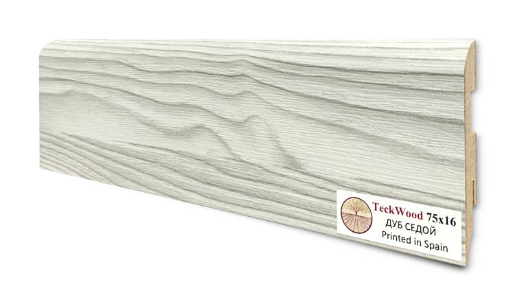 Плинтус Teckwood Цветной Дуб Седой 2000x75x16