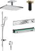 Душевой комплект Hansgrohe Rainmaker Select 460 (2 jet) 24004400 + 26631400 + 27506000 + 15381000