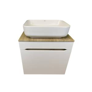 Тумба с раковиной Sintesi STL.W7018_SIN-LVB-APP-409WM подвесная, белый матовый
