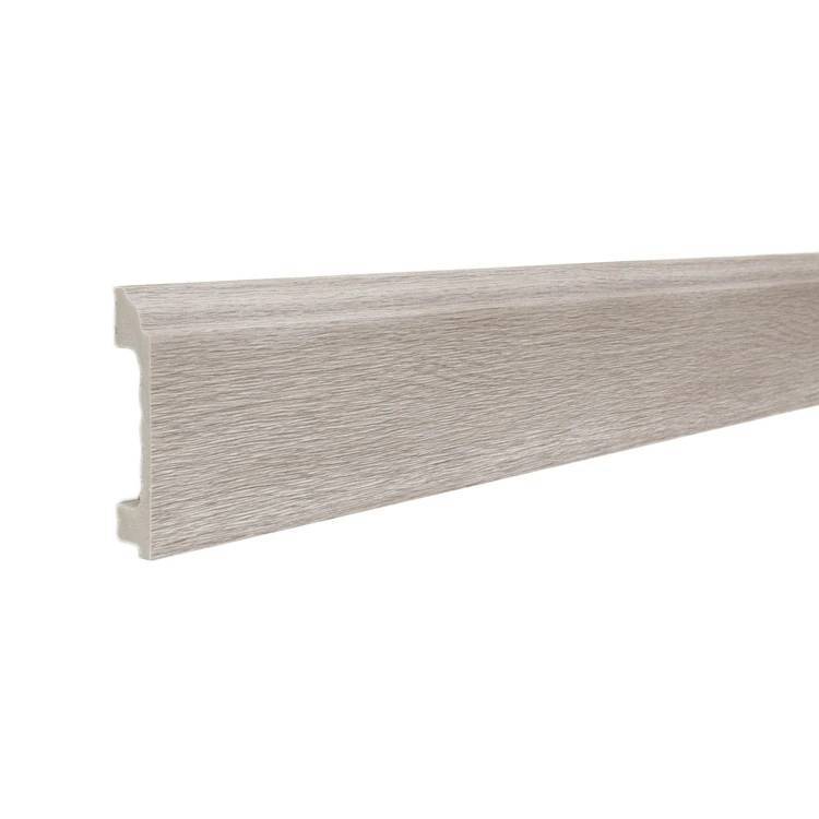 Напольный плинтус ТД Меридиан P3-101-N с тиснением 2400x80x16