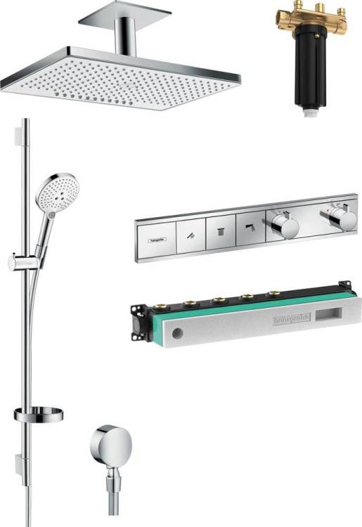 Душевой комплект Hansgrohe Rainmaker Select 460 (2 jet) 24004400 + 26631400 + 27506000 + 15381000
