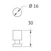 Крючок Artwelle Universell 8105-1 3 см, хром, 2 шт. в комплекте фото 2