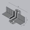 Коннектор угловой внутренний встраиваемый Technical Levity TRA184ICL-13B фото 6