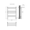 Полотенцесушитель электрический Aquatek Альфа П7 AQ EL RRP0770CH Quick Touch Хром 50x70 фото 4