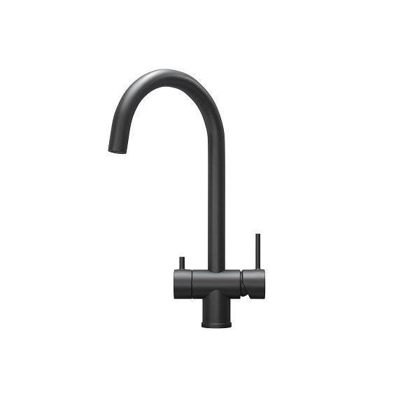 Смеситель для кухни Granula Kitchen Space KS-7104, ЧЕРНЫЙ МАТОВЫЙ