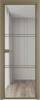 Межкомнатная дверь Profil Doors 3 AX цвет профиля Шампань, стекло безопасное 6 мм ромб серебро 800x2000