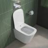 Унитаз подвесной BelBagno Due BB7107CHR/SC безободковый, с сиденьем микролифт, белый фото 9