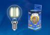 Лампа светодиодная филаментная Uniel Multibright LED-G45-5W/WW/E14/CL/MB GLM10TR фото 2