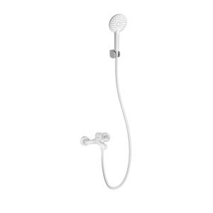 Смеситель для ванны Wonzon & Woghand WW-4530-MW с душевым гарнитуром, белый матовый