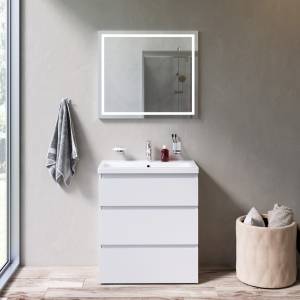 Мебель для ванной Am.Pm Gem S BK91GF напольная 70x75 см, белый глянцевый