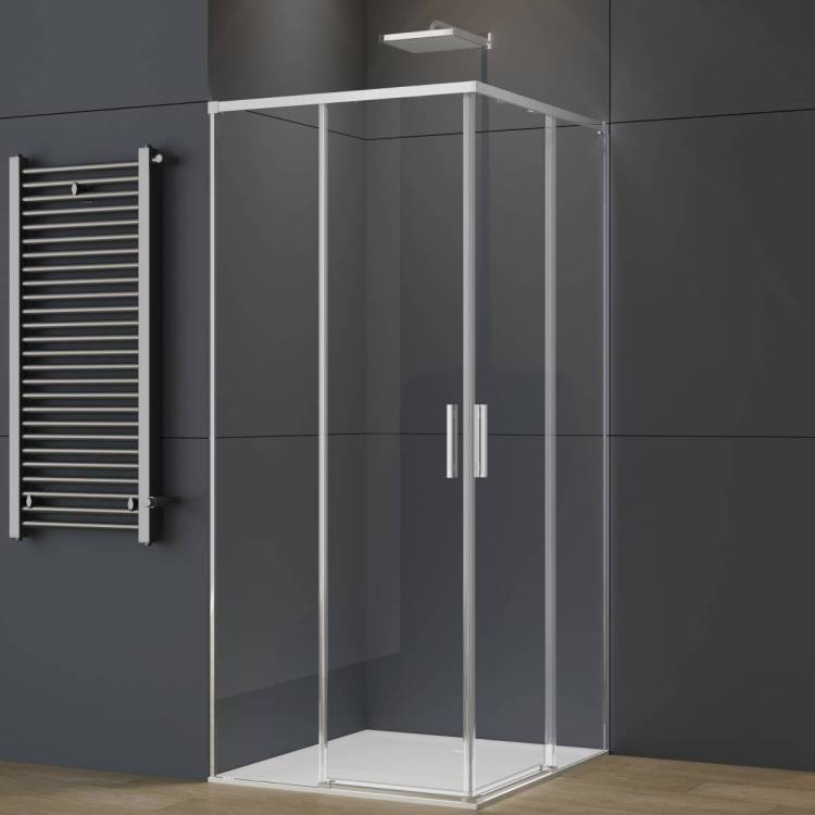 Душевой уголок Vincea Soft 2 VSS-3SO2800CL профиль хром, стекло прозрачное, 80x80x200