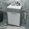 Тумба с раковиной 1MarKa Revo У99085 50 см, белый, серый фото 7