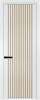Межкомнатная дверь Profil Doors 3 AGP цвет профиля Вайт, стекло безопасное 6 мм мору золото 600x2000