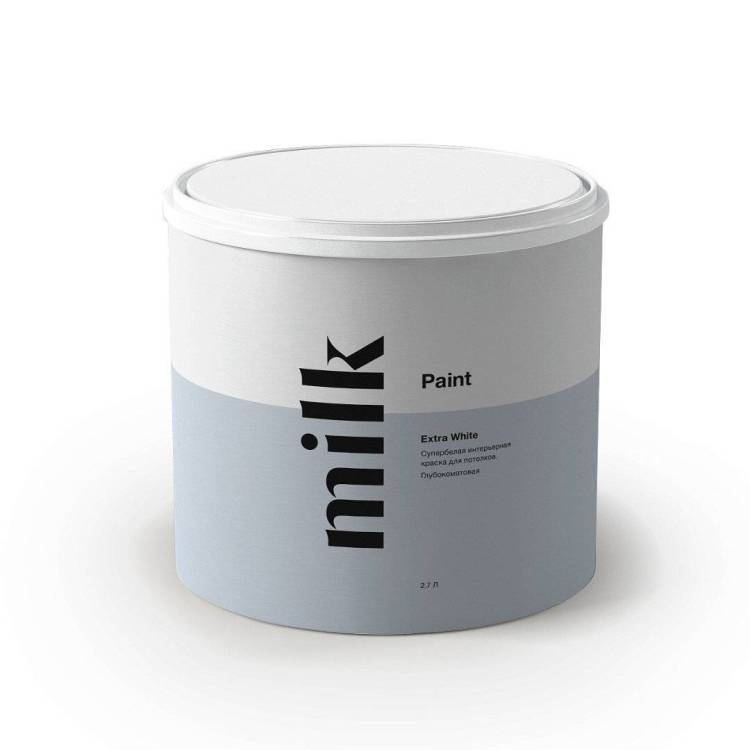 Краска Milk Extra White глубокоматовая потолочная (2,7л)