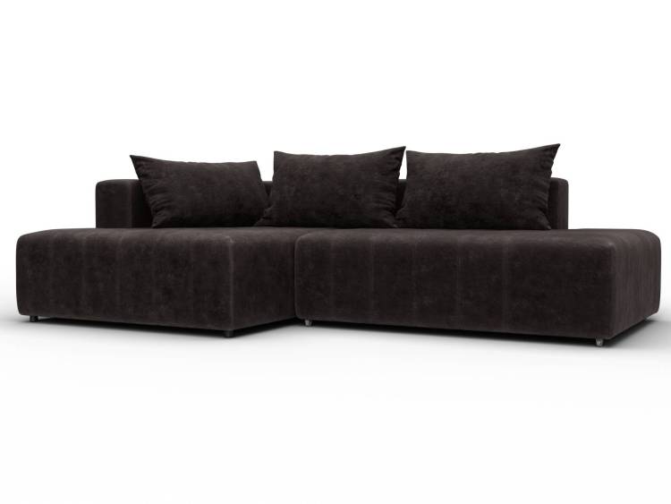 Диван угловой Лига Диванов Лига-103 134827L Коричневый