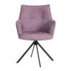 Кресло Tetchair Lutz 25406 VT shape wood rose, велюр, букле, вращающееся фото 5