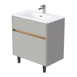 Тумба под раковину 1MarKa Mona Ц0000043592 агатовый серый, 80x45.3x87