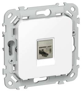 Розетка компьютерная RJ45 IEK Flite FI-K11-1-K01 белый