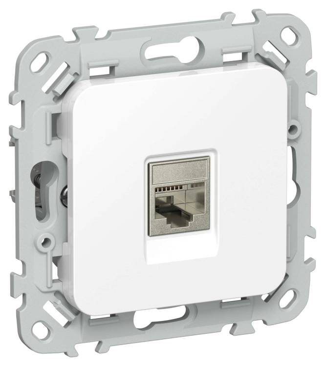 Розетка компьютерная RJ45 IEK Flite FI-K11-1-K01 белый