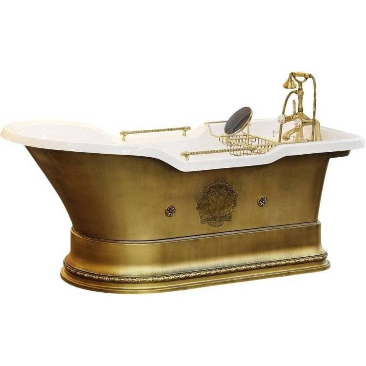 Ванна из искусственного камня Migliore Impero 26173 180x87 бронза