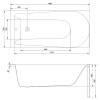 Акриловая ванна Cersanit Flavia 150x70 фото 5