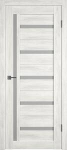 Межкомнатная дверь Владимирская Фабрика Дверей Atum 18 Nord Vellum стекло White Cloud 800x2000