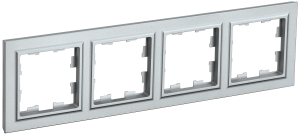 Рамка 4-постовая IEK Brite BR-M42-K47 алюминий