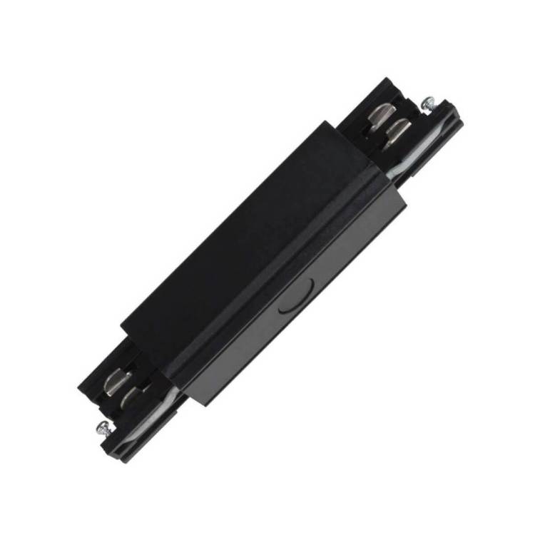 Соединитель для шинопроводов прямой внешний Uniel UBX-A12 Black