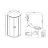Душевой уголок Vincea City VSQ-5CT900CLB 900x900, профиль черный матовый, стекло прозрачное фото 5