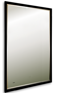 Зеркало Art&Max Aversa AM-Ave-700-1200-DS-F черный, с подсветкой, 70x120