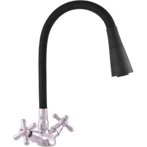 Смеситель для кухни Rav Slezak Morava Retro MK120.5/13 черный, хром