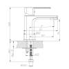 Смеситель для умывальника Decoroom DR20 DR20011 одноручный для умывальника монолитный Хром фото 2