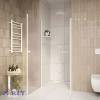 Душевая дверь в нишу Parly DE80F 80x185, профиль белый, стекло матовое фото 4