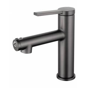 Смеситель для раковины Wonzon & Woghand WW-H1017-BGG темный графит