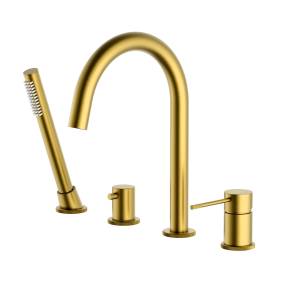 Смеситель на борт ванны Timo Saona 2320/20Y золото шлифованное