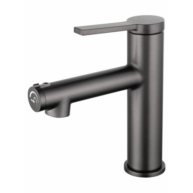 Смеситель для раковины Wonzon & Woghand WW-H1017-BGG темный графит