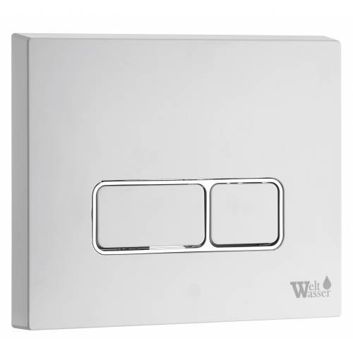 Кнопка для инсталляции Weltwasser Marberg WW MARBERG 410 SE GL-WT белая нажимная, квадратная