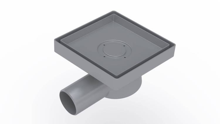 Душевой трап Berges Wasserhaus Trend Keramik 93002 150x150 под керамическую плитку, D50 боковой