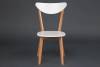 Стул Tetchair Maxi 10463 Белый+Натуральный ( Бук) 86x48.5x54.5 фото 2