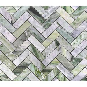 Мозаика LeeDo Pietrine 7 Onice Verde Oliva Pol Fish (2.3x7.3) 28.2x31.7