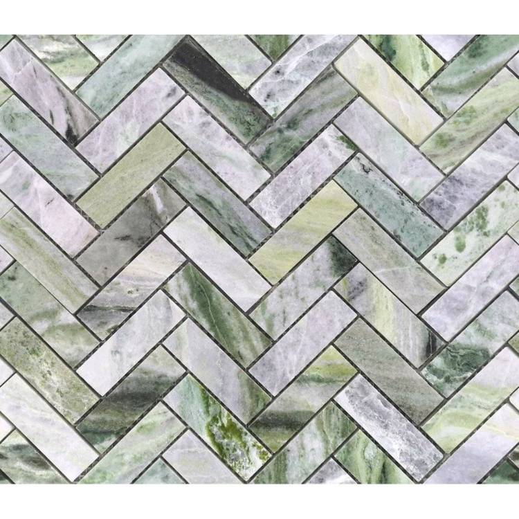 Мозаика LeeDo Pietrine 7 Onice Verde Oliva Pol Fish (2.3x7.3) 28.2x31.7