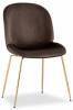 Стул Stool Group Турин 8329 VELVET BROWN золотые ножки