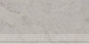 Ступень Kerama Marazzi Сплит KM6060G1231R8GRF фронтальная серый светлый матовый обрезной 30x60