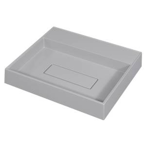 Раковина Uperwood Tanos Quartz RTanosQuartz50J без отверстия для смесителя, жасмин, 50x42.5