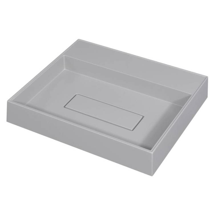 Раковина Uperwood Tanos Quartz RTanosQuartz50J без отверстия для смесителя, жасмин, 50x42.5